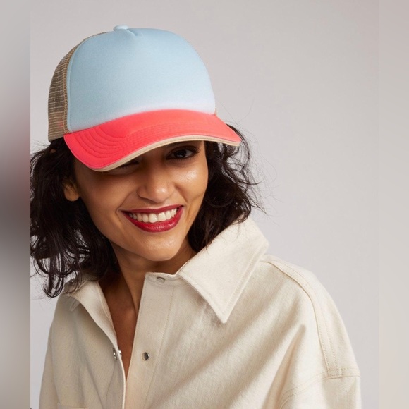 Cynthia Rowley Accessories - Cynthia Rowley Color Block Trucker Hat